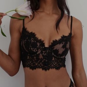🖤Sexy Victoria Secret/For Love and Lemons lacy bra